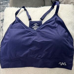 Ryka Navy Blue Lightweight Sports Bralette with Adjustable Straps